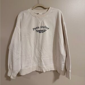 H&M Paris graphic embroidered sweatshirt